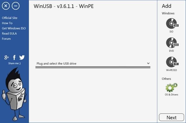 WinUSB(U盤(pán)啟動(dòng)盤(pán)制作工具)