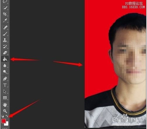 PS換證件照背景教程,PhotoShop證件照換背景顏色方法