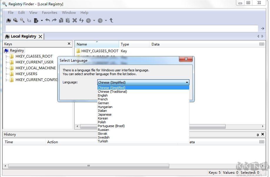 注冊表管理工具Registry Finder