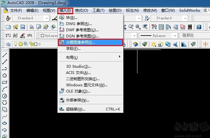 CAD圖紙中怎么插入JPG圖片？