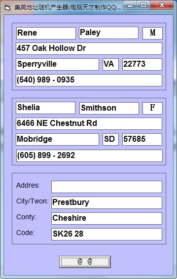 美國地址生成器