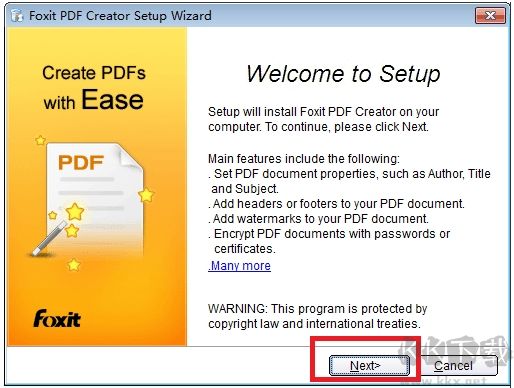 Foxit PDF Creator(PDF打印機(jī))