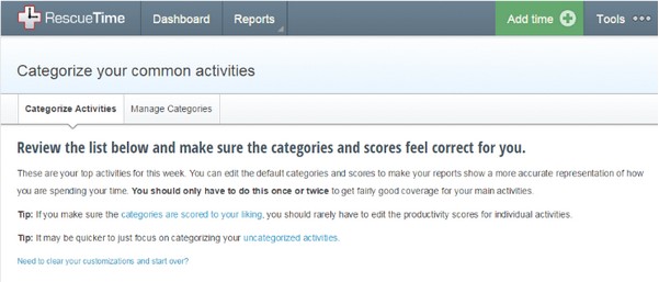 RescueTime(時間管理工具) 