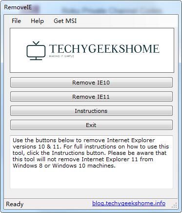 IE卸載工具(RemoveIE)