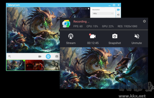 Manycam攝像頭分割軟件