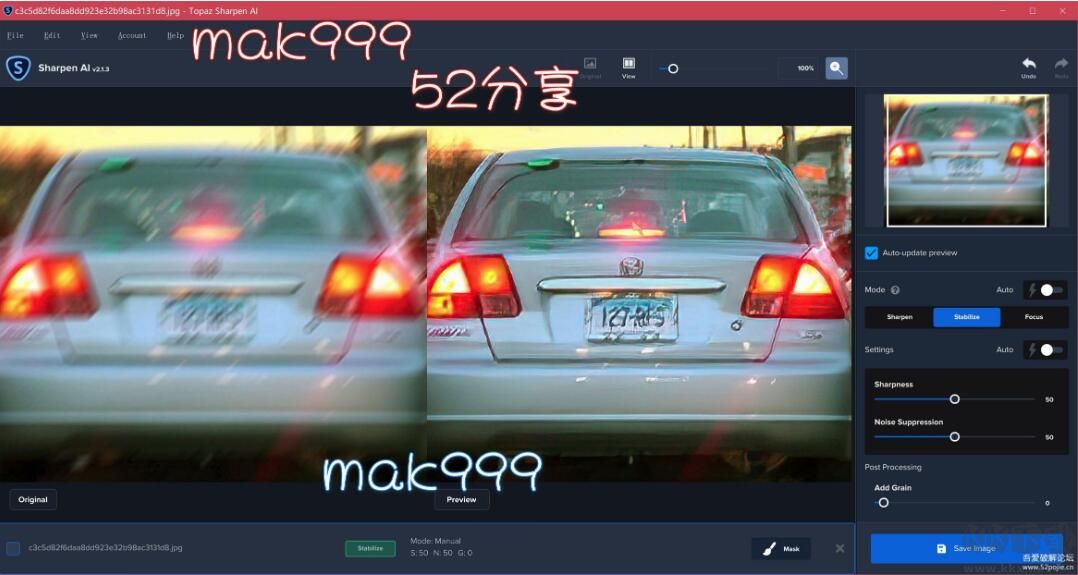 Topaz Sharpen AI(圖片人工智能清晰銳化軟件)