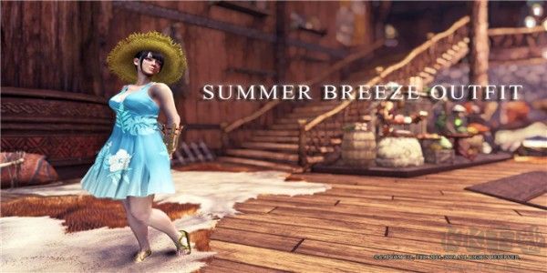 怪物獵人世界冰原夏日微風(fēng)唯美連衣裙MOD(附安裝教程)