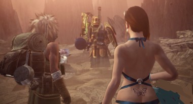 怪物獵人世界冰原性感露背系繩泳衣MOD(附安裝教程)