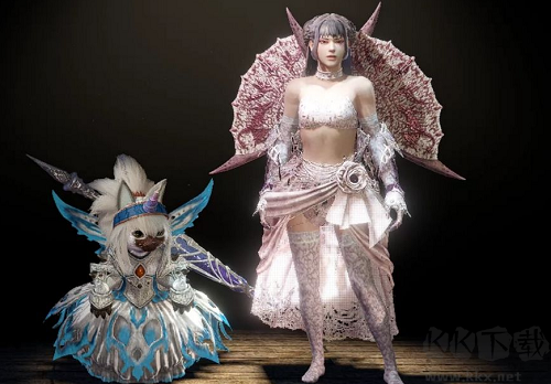 怪物獵人世界冰原蕾絲風格欲焰圣喰裙裝MOD