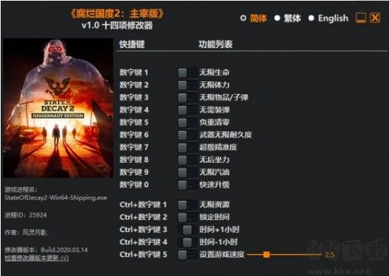 腐爛國(guó)度2主宰版修改器