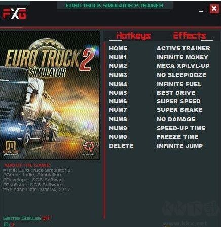 歐洲卡車模擬2十一項(xiàng)修改器