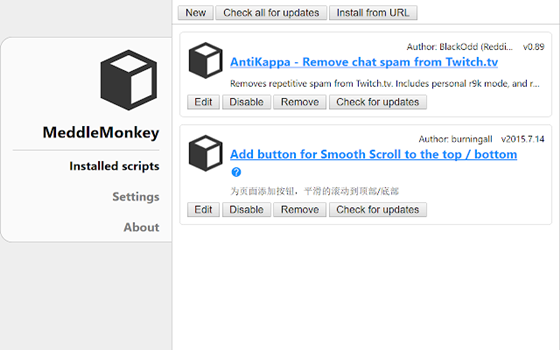 瀏覽器腳本管理工具(MeddleMonkey)