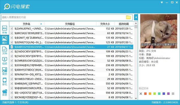 閃電搜索(Windows文件搜索工具)