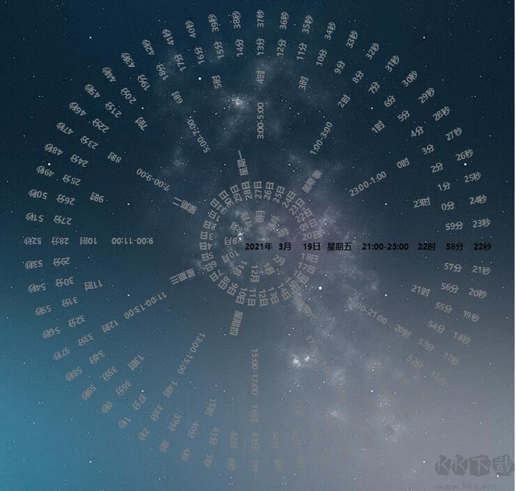 羅盤(pán)時(shí)鐘屏保