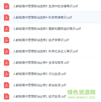 高中思想政治電子版下載