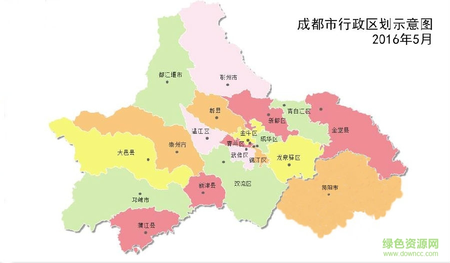 成都市高清地圖