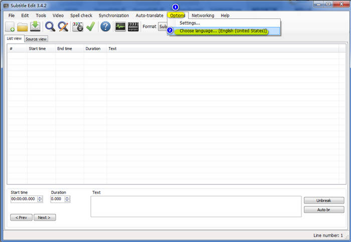 Subtitle Edit字幕制作軟件