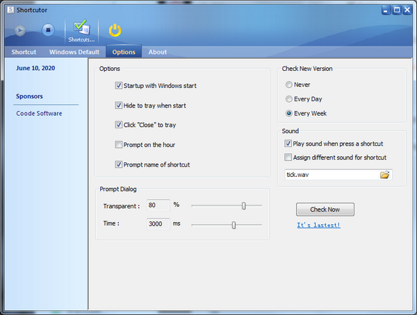 shortcutor電腦快捷鍵設(shè)置軟件
