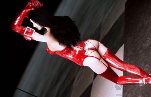 上古卷軸5天際重制版高叉乳膠泳衣色氣服裝MOD