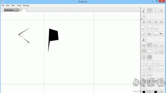 BirdFont字體編輯器