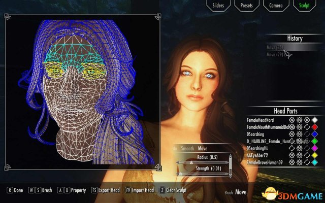 上古卷軸5天際重制版更加強大的捏臉系統(tǒng)