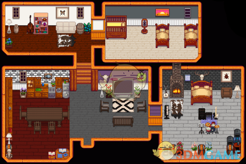 星露谷物語現(xiàn)代壁紙和硬木地板家具包MOD