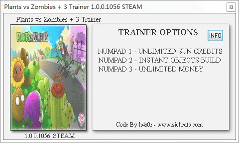 植物大戰(zhàn)僵尸三項(xiàng)修改器