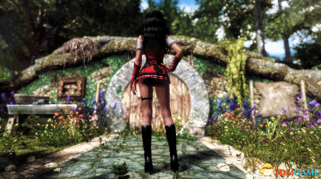 上古卷軸5網(wǎng)襪長(zhǎng)筒靴小紅帽情趣服裝MOD