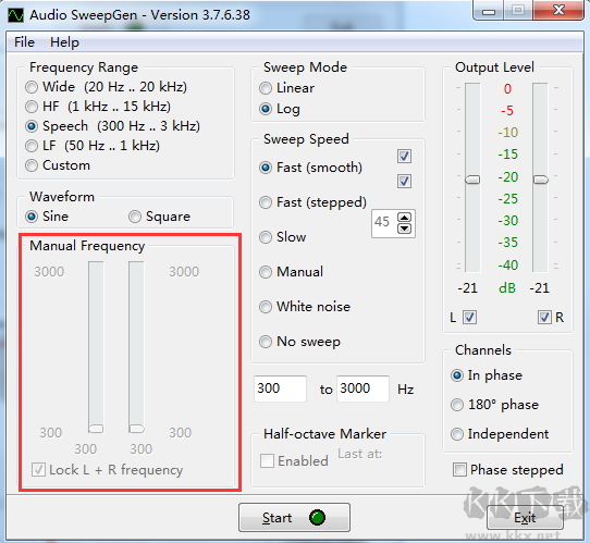 SweepGen音頻信號(hào)發(fā)生器