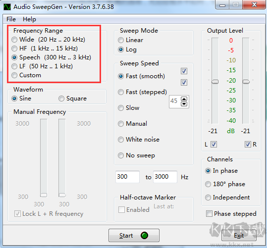 SweepGen音頻信號(hào)發(fā)生器