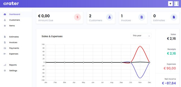 Crater開源發(fā)票程序