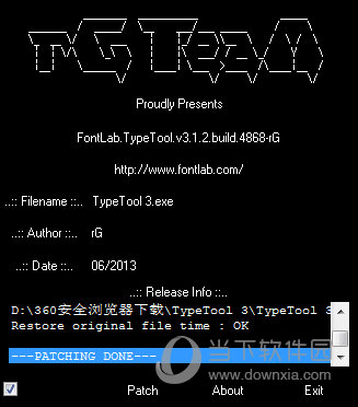 字體編輯器(TypeTool)