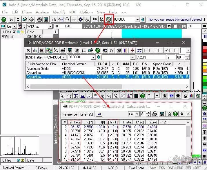 MDI Jade(XRD分析軟件)
