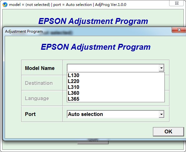 愛普生 Epson L310 打印機清零軟件