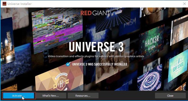 Red Giant Universe(紅巨人群集特效插件)