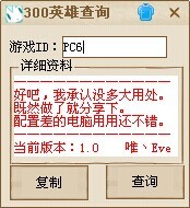 300英雄戰(zhàn)績一鍵查詢工具