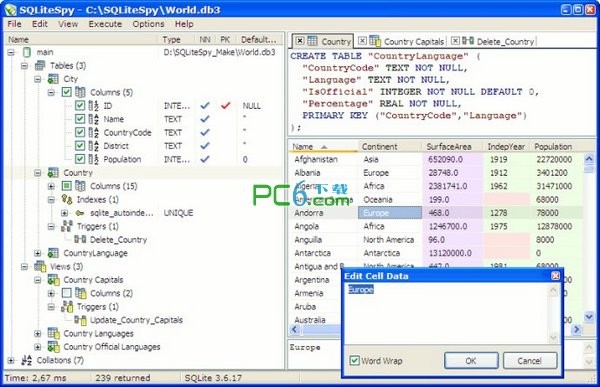 SQLiteSpy(sqlite3數(shù)據(jù)庫(kù)管理軟件)