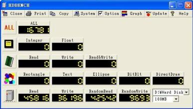 電腦硬件測試軟件(HDBENCH)截圖