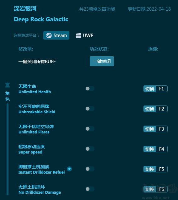 深巖銀河二十三項(xiàng)修改器