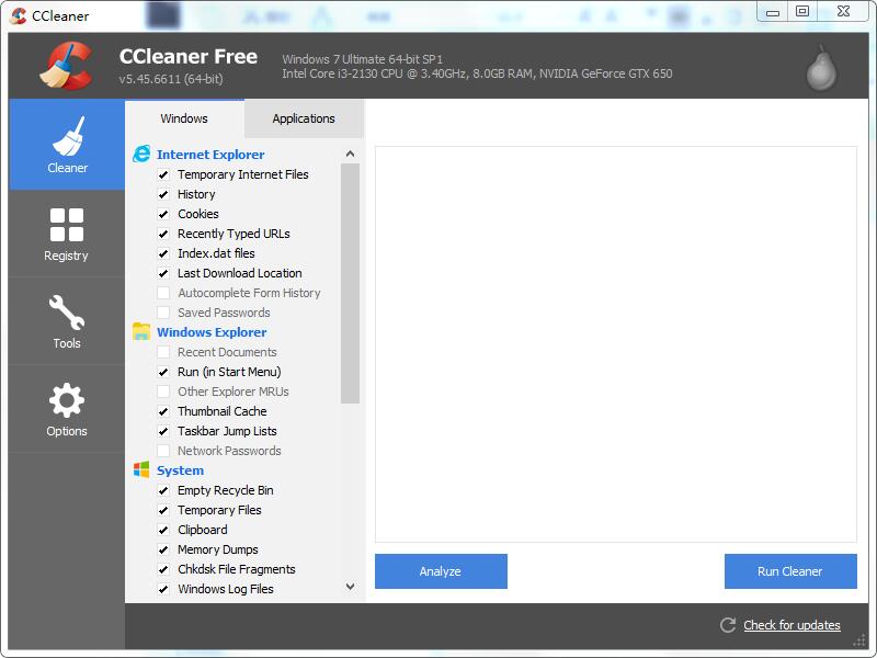 C盤瘦身軟件(CCleaner)