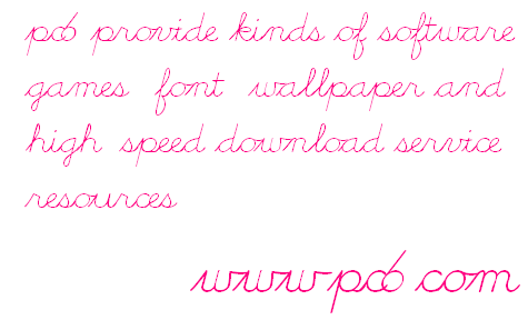 Cursive字體免費(fèi)下載