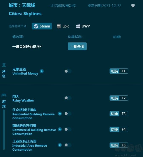 城市天際線多功能修改器