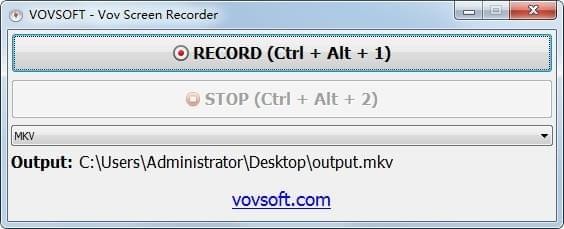 Vov Screen Recorder(免費錄屏軟件)