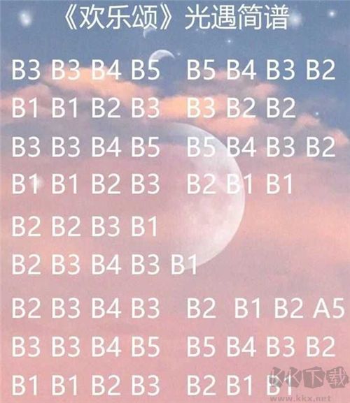 光遇琴譜合集 樂(lè)譜數(shù)字簡(jiǎn)單版圖片大全