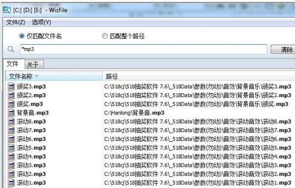 WizFile(電腦文件搜索工具)
