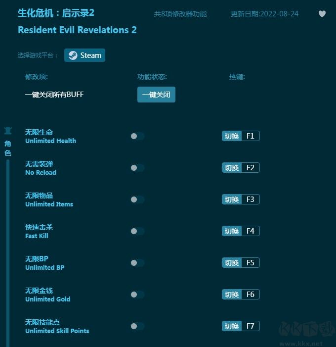 生化危機啟示錄2八項修改器