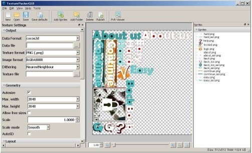 TexturePacker圖片打包工具