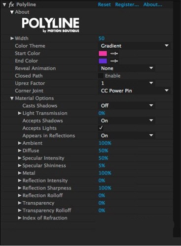 AE三維彩色多邊形折線動畫特效插件(Polyline)