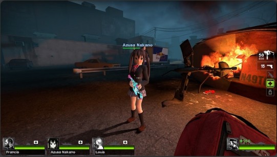 求生之路2輕音少女中野梓人物MOD