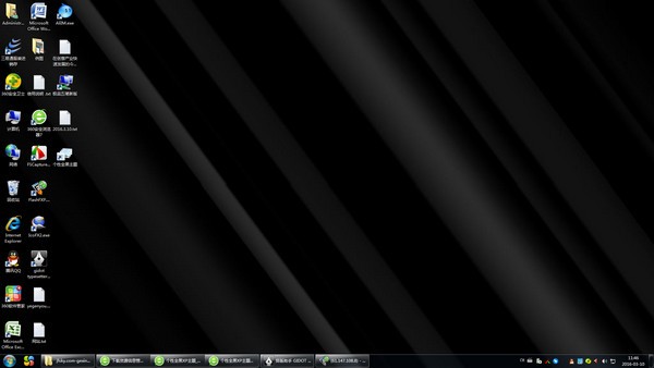 個性全黑電腦主題